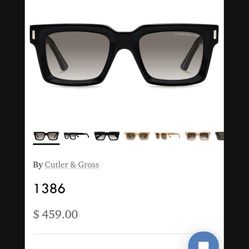 Cutler And Gross Designer Shades 