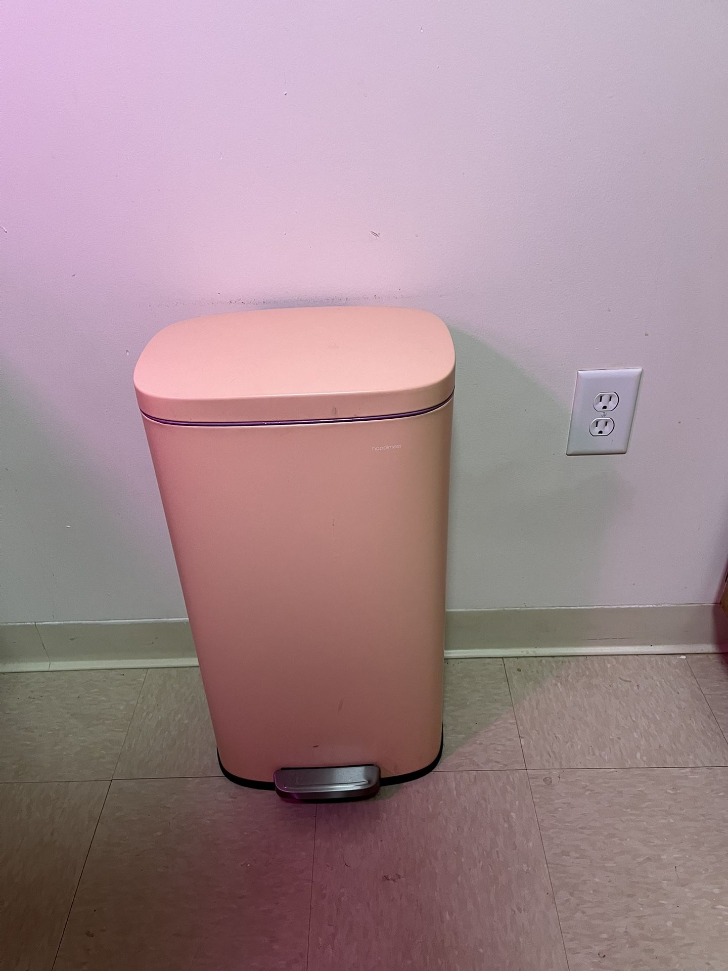 Pink Trash Bin