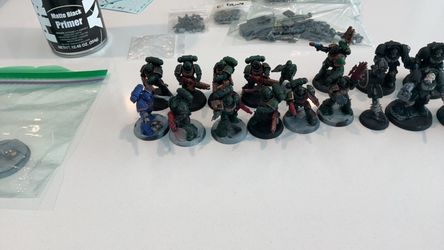 warhammer lot orks dark angels\space marines lot or you can buy separately /starter kit