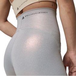 Brand New adidas by Stella McCartney shiny cycling shorts Sz L