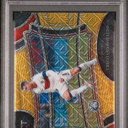 2023 Select FIFA Cristiano Ronaldo Gold Mojo #241 Field Level PSA 10 Portugal