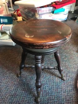 Antique Piano Stool