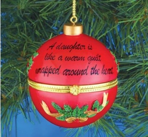 Holiday Sentiment Trinket Ornament