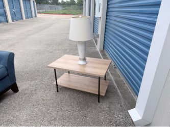 Table with lamp $40