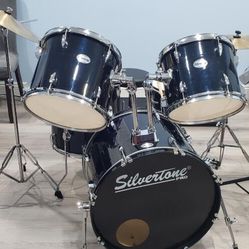 Drum Set Silver tone Pro