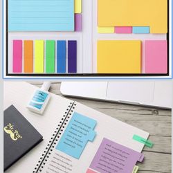 Mr. Pen- Sticky Notes Set, 410 Pack, School Supplies, Office 1 Vibrant 