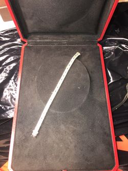 7 1/2 Silver Bracelet Multi Color Sapphires 