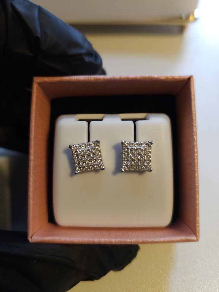 Moissanite Earrings β 925 Sterling Silver