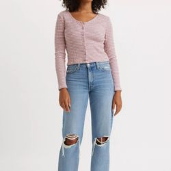 Levi's Women's Mid-Rise '94 Baggy Jeans - Caution Hot Pants 28