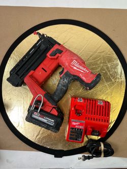 Used 2746-20 Milwaukee Brad Nailer 18GA with battery and charger