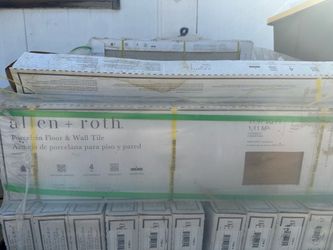 Allen + Roth Porcelain Wood Grain Tile