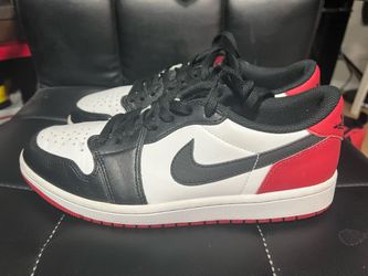 Jordan 1 low black toe size 8.5 for sale