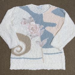 🌸Vintage Private Party Korea Floral Pearl Sweater M – FAST SHIP!