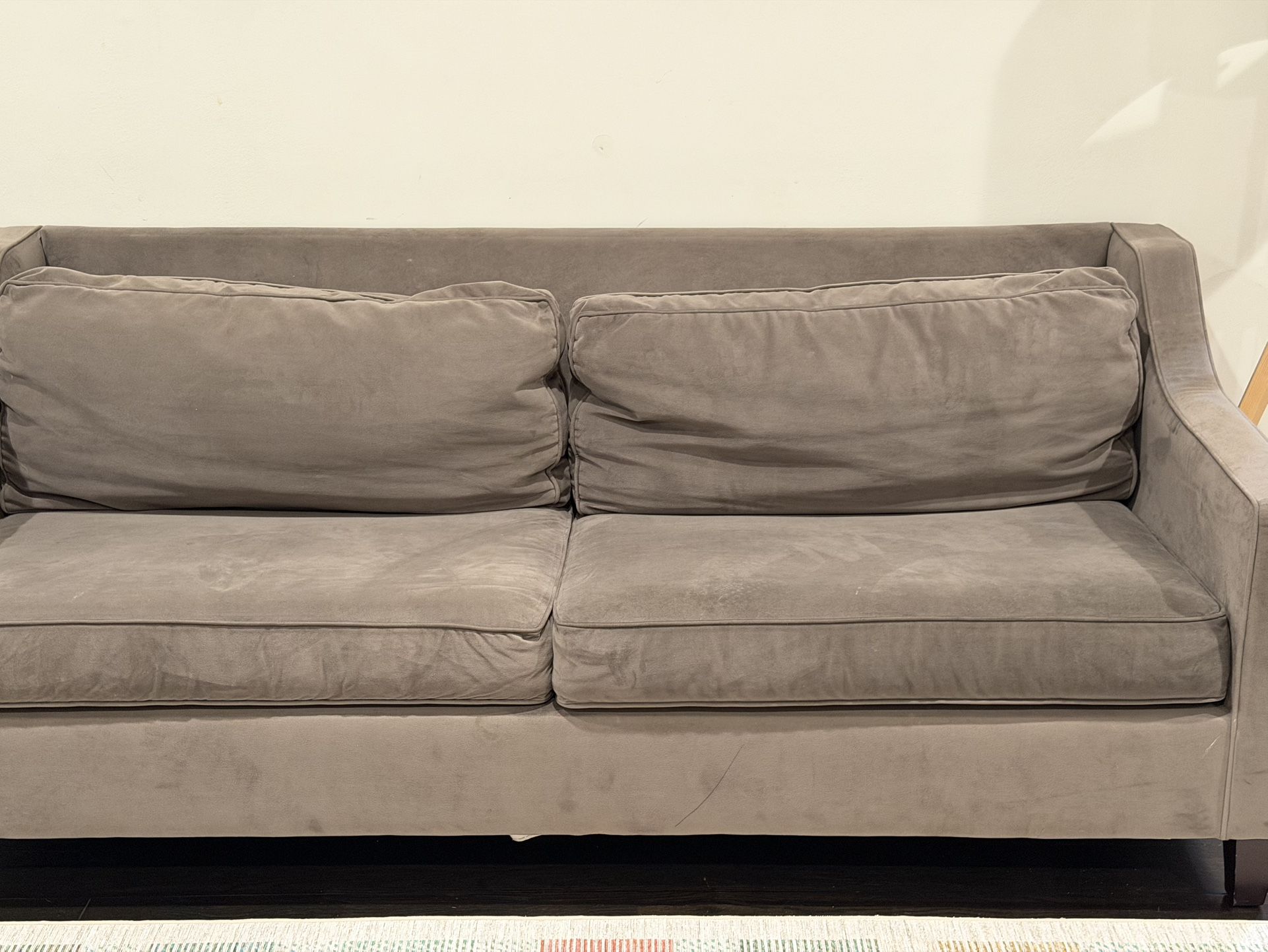 West Elm Paidge 81" Queen Sleeper Sofa - Dark Grey Velvet