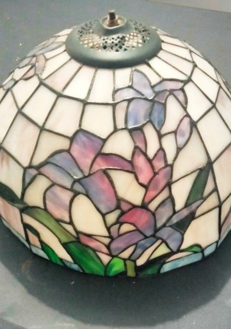 Beautiful Vintage Stained Glass Lamp Shade  