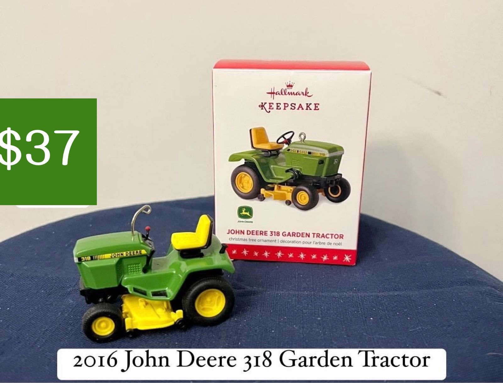 Hallmark Keepsake Ornament- 2016 John Deere 318 Garden Tractor