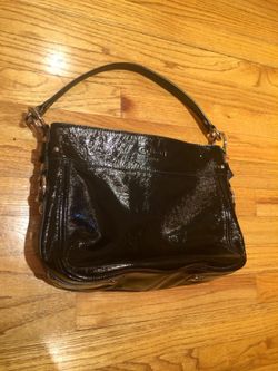 Black Patent leather COACH bag