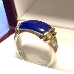 Ring Band Silver and Gold 6.6g Size 7 $190