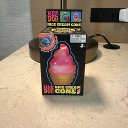 Nee doh nice cream cones Pink Fidget squishy toy 
