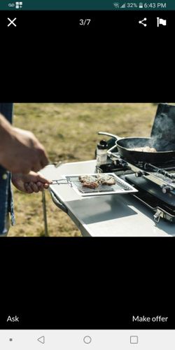 two burner propane camp cook stove so good moving