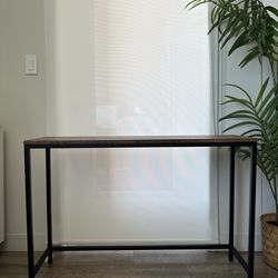 Entryway table, sofa table, rustic brown