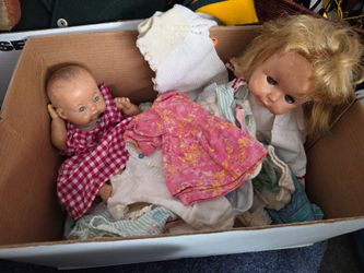 Vintage Dolls with Clothing