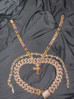 Gold chains and pendants