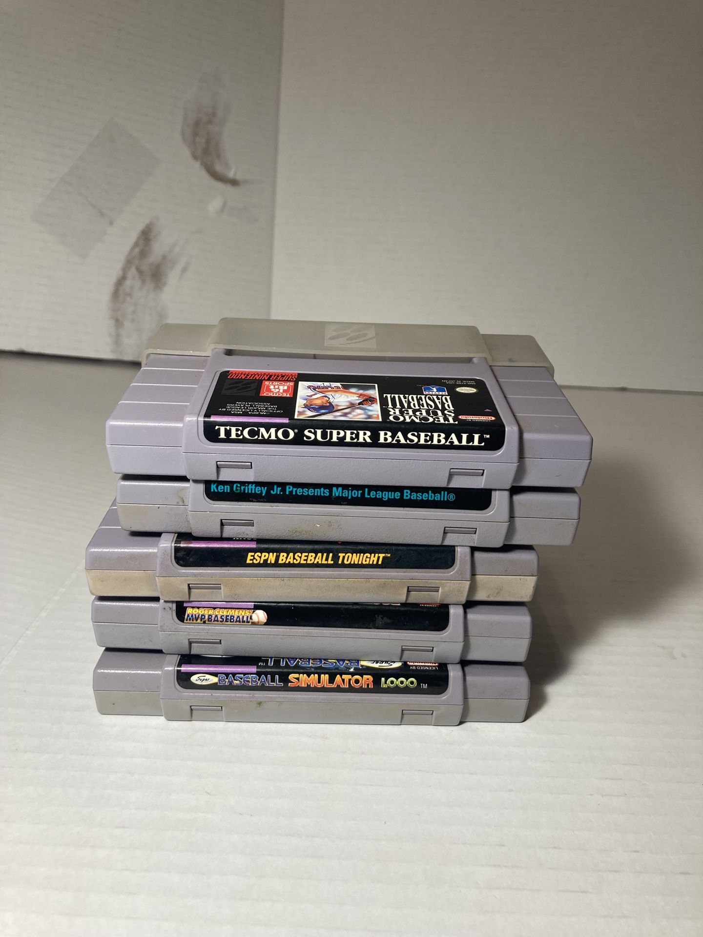 SNES Baseball Games lot Tested and works