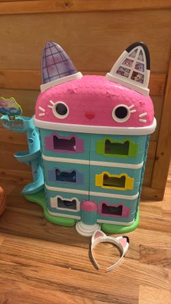 Gabby doll house with digital eyes
