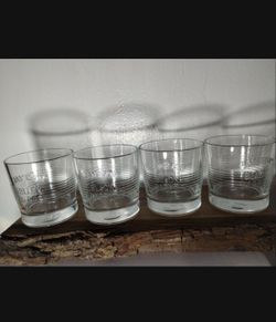 JAMESON BLACK BARREL WHISKEY GLASSES SET OF 4