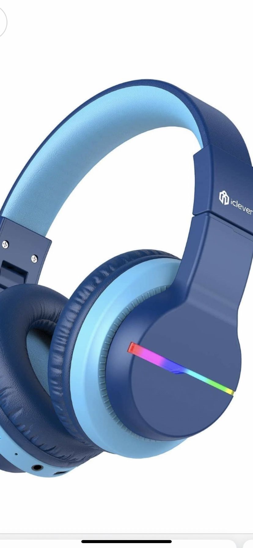 Bluetooth Headphones,Colorful LED Lights Wireless