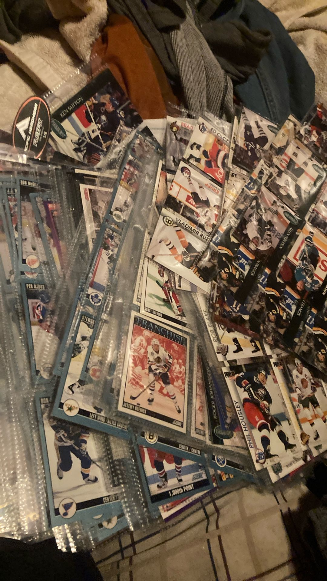 Pages Of Sports Cards All