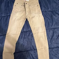 Khaki Levi Skinny Jeans