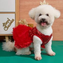 Adorable Pet Red Princess Tutu Dress