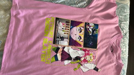 Demon Slayer Mitsuri Kanroji Pink Graphic Tee - Love Hashira Anime T-Shirt