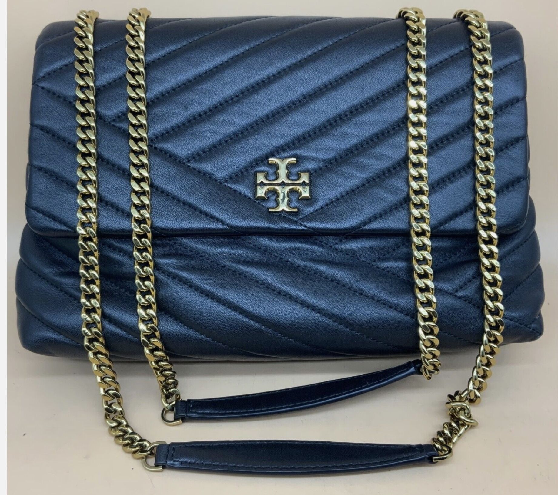 Tory Burch Kira Chevron Convertible Fashion Quilted Leather