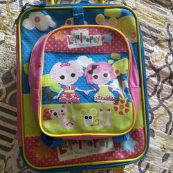 Lalaloopsy Rolling Suitcase With Bag Pack Kids