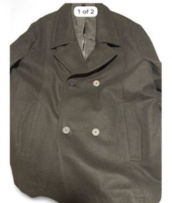Black double breasted blazer  Marc New York Men’s Danton Peacoat, style MM1AW747, black, size XL.