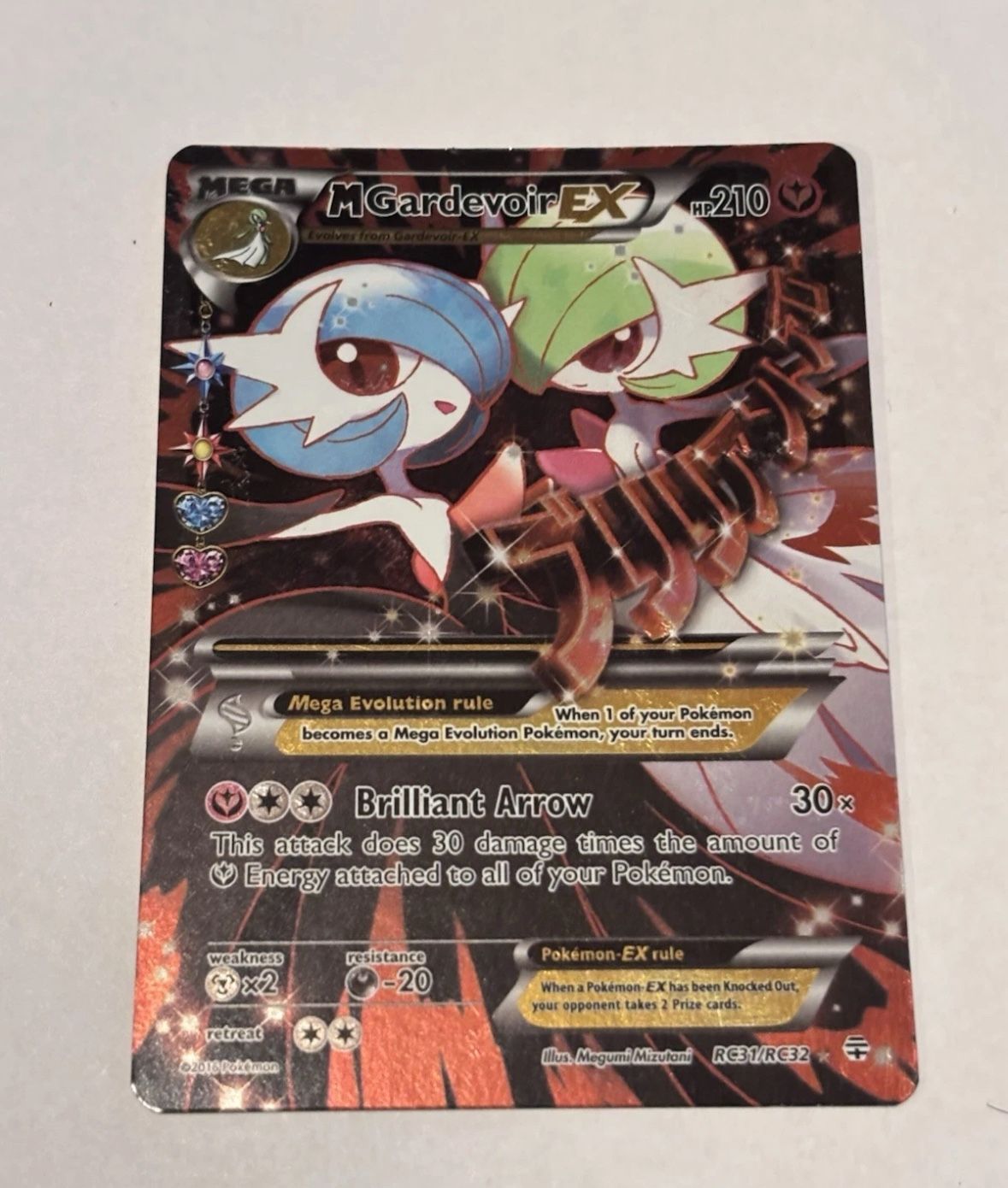 M Gardevoir EX (Full Art) RC31-32 Generations: Radiant Collection Holo Pokémon Card