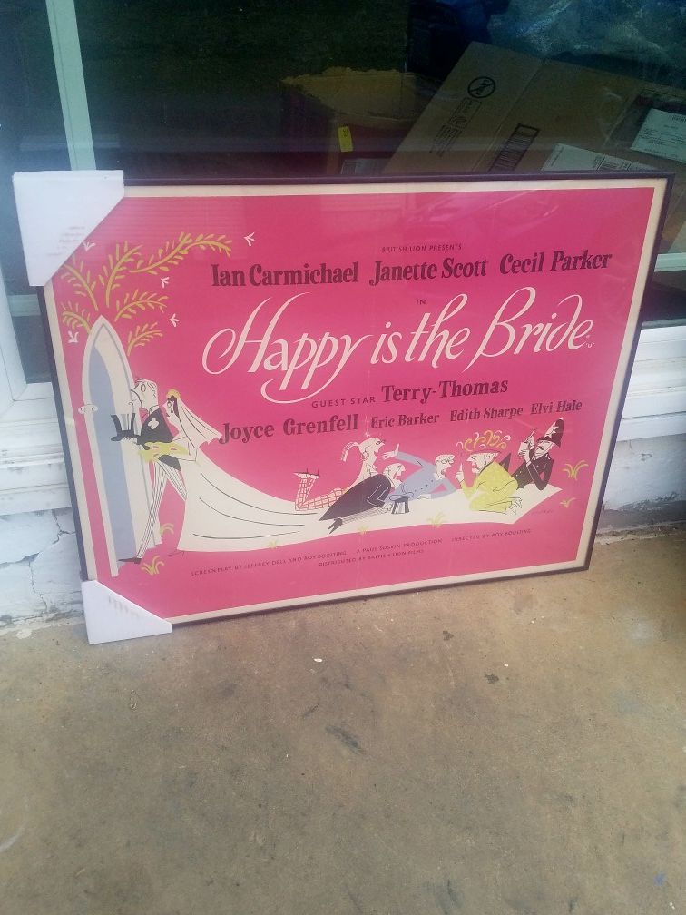 Happy is the Bride Framed Art