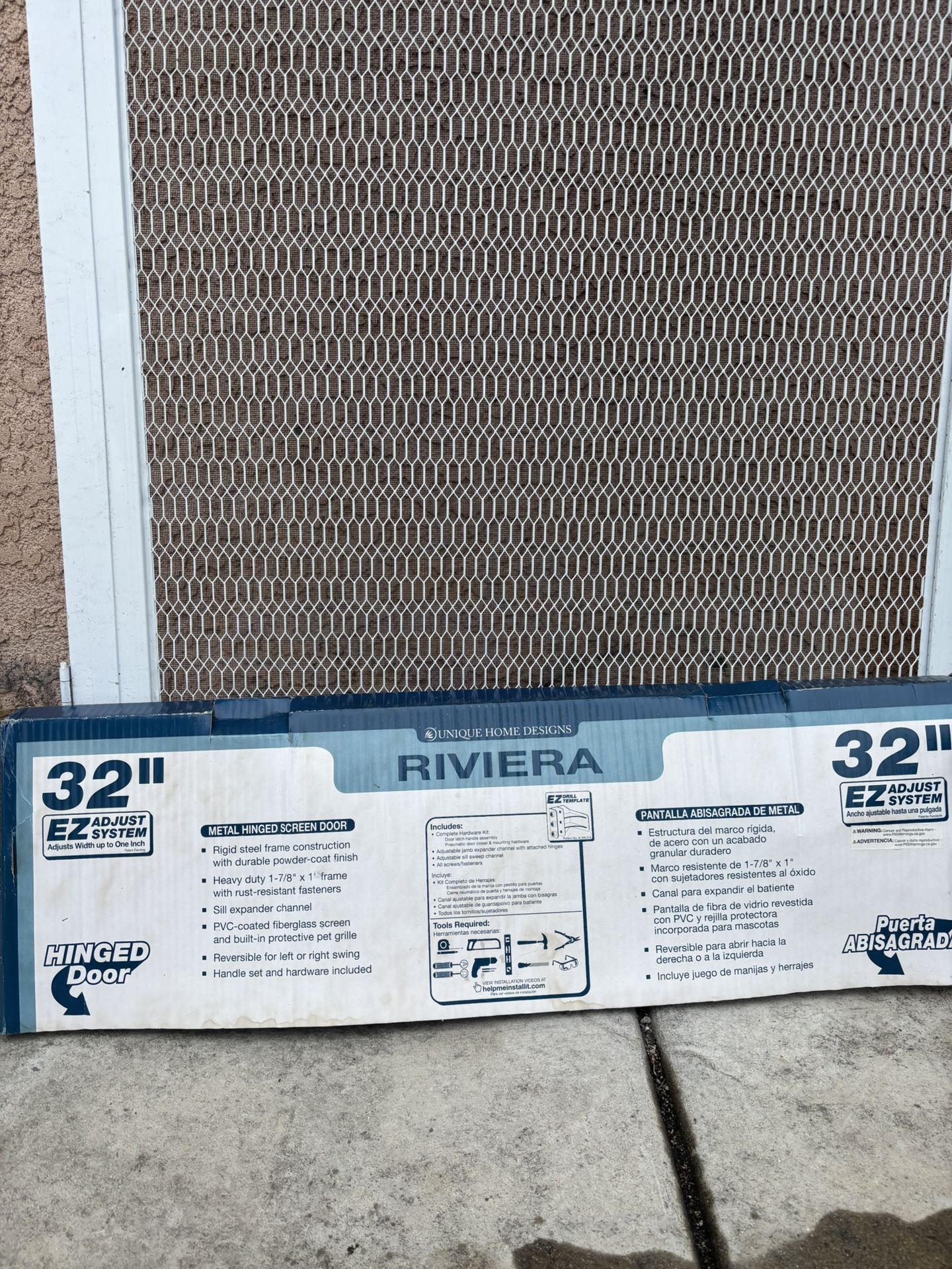 White Screen Door