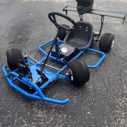 Battle Aero Drift Kart, Powder Coated Blue, 10,000W Motor