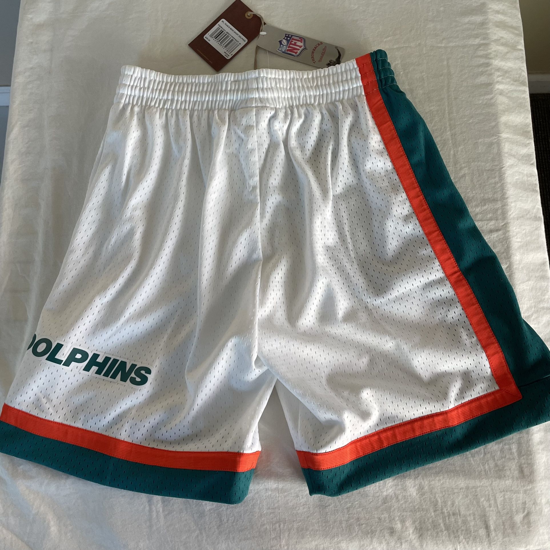 Mitchell Ness Miami Dolphins Mens Shorts Size Medium
