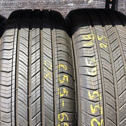 18” tires michelin 255/65/18 semi new with free installation $200 both