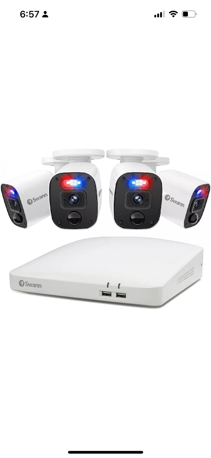 4 Camera 8 Channel 1080p Full HD Audio/Video DVR Security System |