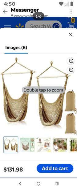 2 hammock hanging chairs new inbox sealed 50 firm no less for both chairs only