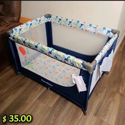 Pamo Babe Playpen Navy Blue