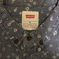 Levi’s Short Sleeve Men’s Button Down Shirt Size XXL