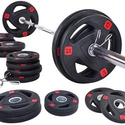 Full Barbell And Weight Set