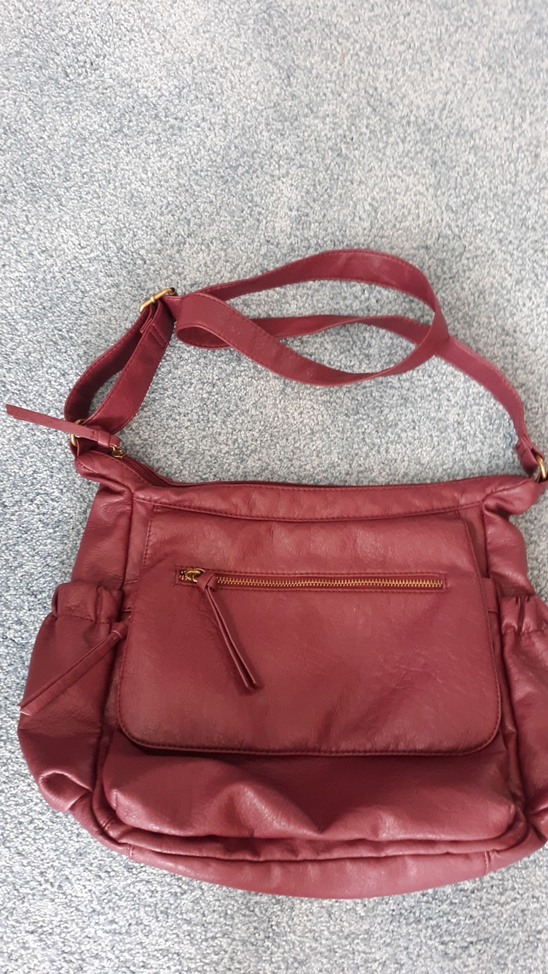 Naturalizer burgundy shoulder purse